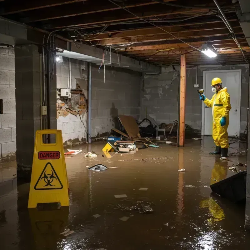 Flooded Basement Electrical Hazard in Atwater, MN Property